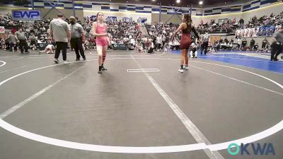 98-105 lbs Consolation - Kendalynn Wilde, Perry Wrestling Academy vs Bristol St. Clair, Choctaw Ironman Youth Wrestling