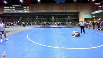 105 lbs Cons. Round 4 - Abigail Joy Lao, Cosumnes Oaks vs Savannah Choi, Rancho Bernardo