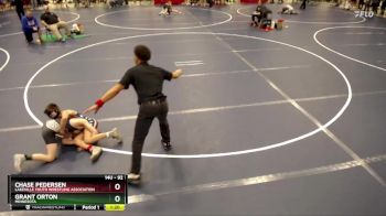 92 lbs Champ. Round 1 - Chase Pedersen, Lakeville Youth Wrestling Association vs Grant Orton, Minnesota