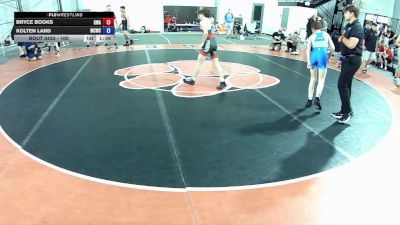 100 lbs Cons. Round 2 - Bryce Books, Gladiator Wrestling Academy vs Kolten Land, Maurer Coughlin Wrestling Club