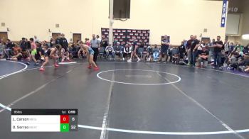 95 lbs Rr Rnd 4 - Lucas Carson, Gladiators K-8 vs Olympic Serrao, ACES K-8