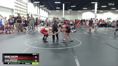 96 lbs Round 3 (6 Team) - Evan Restivo, U2 Dynasty Uprising vs Henry Paster, Mat Warriors Red