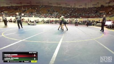 6A-285 lbs Quarterfinal - Logan Richard, Norman North vs Mason Harris, Sand Springs