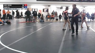 131 lbs Champ. Round 4 - Abby Ewing, University Of Jamestown vs Annie Ye, Brown University