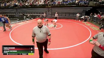 120 lbs Champ. Round 1 - Rykan Hacking, Uintah vs Tate Mosher, Ridgeline