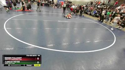 96 lbs Cons. Round 3 - Edisen Fullhart, Iowa City Wrestling Club vs Curran Meyer, Indee Mat Club