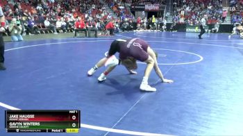 2A-120 lbs Cons. Round 2 - Jake Haugse, Mount Vernon vs Gavyn Winters, Greene County