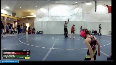 100 lbs Round 3 - Kailyn Wilson, Intense Wrestling Club vs Adalynn Ramey, Broncho Wrestling Club