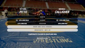 Vittorio Pitto vs Michele Calligher 2026 FIJLKAM Campionato Italiano Grappling