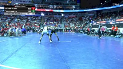 1A-126 lbs Champ. Round 2 - Riley Watts, Lawton-Bronson vs Gavin Sloss, AC/GC