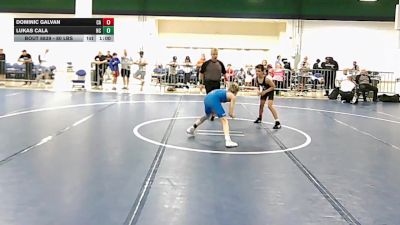 80 lbs 7th Place - Dominic Galvan, CA vs Lukas Cala, NC