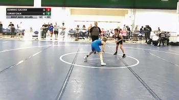 80 lbs 7th Place - Dominic Galvan, CA vs Lukas Cala, NC