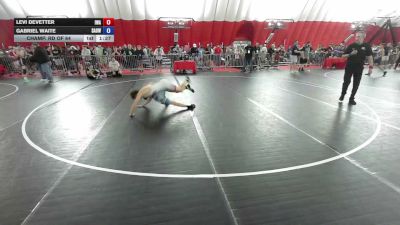 120 lbs Champ. Rd Of 64 - Levi DeVetter, Ironhawk Wrestling Academy vs Gabriel Waite, Simmons Academy Of Wrestling