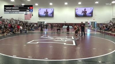 110 lbs Cons. Round 3 - Ashley Orozco, Victor Valley College vs Alyssa Marquez, East Los Angeles College