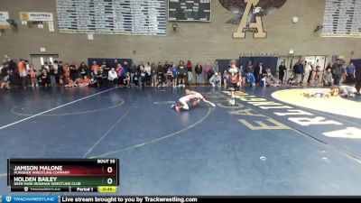 53 lbs Quarterfinal - Holden Bailey, Deer Park Ironman Wrestling Club vs Jamison Malone, Punisher Wrestling Company