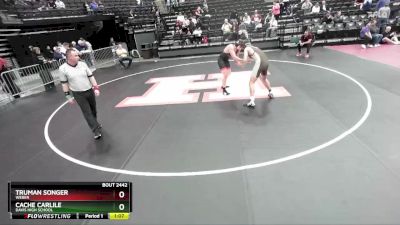193 lbs Champ. Round 3 - Truman Songer, Weber vs Cache Carlile, Davis High School
