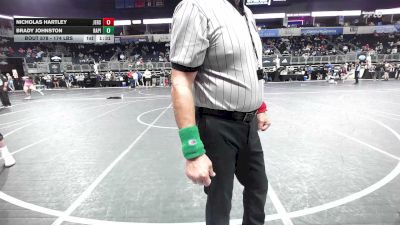 174 lbs Semifinal - Nicholas Hartley, Jerseyville Community HS vs Brady Johnston, Rapid City Extreme