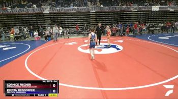84 lbs Quarterfinal - Cormick Fischer, Eastside United Wrestling Club vs Keetan Reisdorfer, Tri-State Grapplers