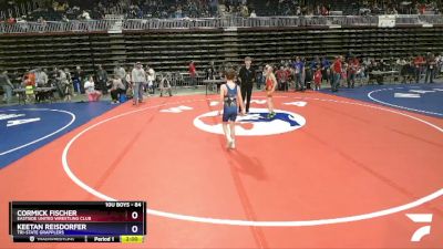 84 lbs Quarterfinal - Cormick Fischer, Eastside United Wrestling Club vs Keetan Reisdorfer, Tri-State Grapplers