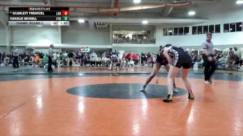 145 lbs Champ. Round 2 - Charlie Nickell, Eaton High School vs Scarlett Frentzel, Lakota East High School