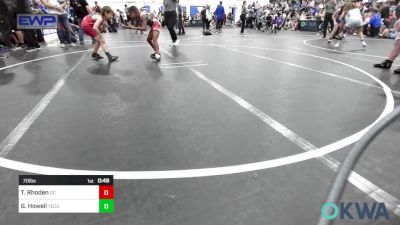 70 lbs Rr Rnd 2 - Tracen Rhoden, Del City Little League vs Granger Howell, Tecumseh Youth Wrestling