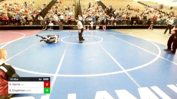 70-B lbs Quarterfinal - Redmond Warta, Olympic vs Gus Engelman, Mat Assassins