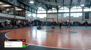 81-100 lbs Round 1 - Zach Francis, Cerberus vs Gabe Marella, Midwest Central Youth Wrestling Club