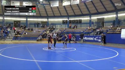 125 lbs Champ. Round 1 - Caleb Collins, Labette Community College vs Jamal Garrett, Barton