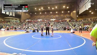 55 lbs Cons. Round 2 - Sebastian Mowrey, Spartan Wrestling Academy vs Maverick Tate, Beebe Badgers Wrestling Club