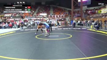 155 lbs 3rd Place Match - Callie Anne Fairbank, Independence Hs vs Ashlyn Rose, Scott Community HS