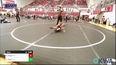 52 lbs Consi Of 8 #2 - Kellen Rupp, Perry Wrestling Academy vs Chance Chill, Perry Wrestling Academy