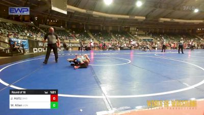 77 lbs Round Of 16 - Jaxon Holtz, OHIO vs Wyler Allen, Lions Wrestling Academy