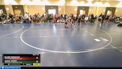 54 lbs Round 5 - Bodie Wood, Bear River Wrestling Club vs Kloee Bingham, Bear River Wrestling Club