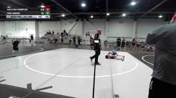 101 lbs 2nd Place - Aaliyah Kemplin, Ceres Pups WC vs Zoe Greer, The Community