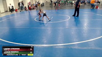 45 lbs Semis (4 Team) - Lanora Citrowske, Canby vs Landon Fendrich, Maple River/USC