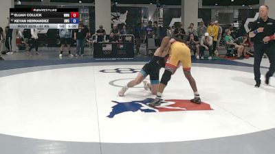 57 kg Cons. Sub-rd Of 16 - Elijah Collick, McDonald Wrestling Academy vs Keyan Hernandez, Hawkeye Wrestling Club