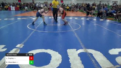 M-115 lbs Quarterfinal - Lucas Copley, PA vs Brinsley Sheridan, WV