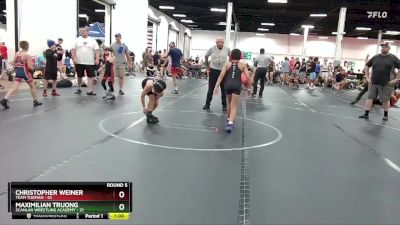 88 lbs Round 5 - Maximilian Truong, Scanlan Wrestling Academy vs Christopher Weiner, Team Tugman