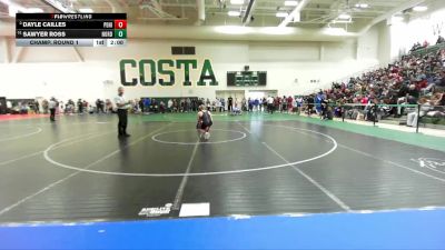 113 lbs Champ. Round 1 - Sawyer Ross, South Torrance vs Dayle Cailles, Valencia/Valencia