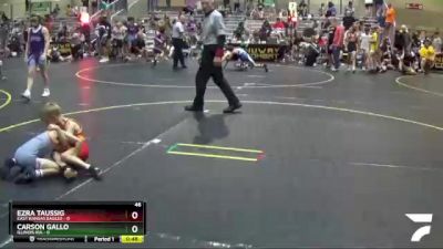 46 lbs Round 4 (6 Team) - Ezra Taussig, East Kansas Eagles vs Carson Gallo, Illinois KIA