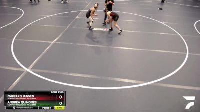 Round 2 - Madelyn Jensen, Summit Wrestling Academy vs Andrea Quinones, Summit Wrestling Academy