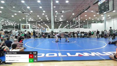 134 lbs Quarterfinal - Mark Rebmann, Mat Assassins vs William Stewart, Team Diamond Fish