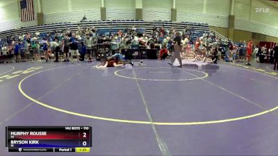 110 lbs Cons. Round 3 - Murphy Rousse, MI vs Bryson Kirk, IN