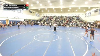 120 lbs Quarterfinal - Savannah Gutierrez, Costa Training Center vs Olivia Valenzuela, Rough House