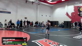 88-92 lbs Quarterfinal - Jase Sanchez, One On One vs Rolland Brittain, Russiaville