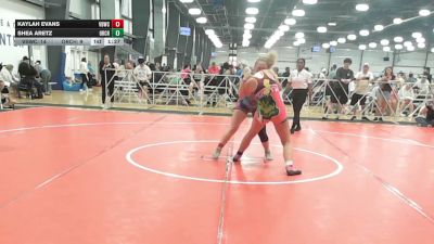 152 lbs Rr Rnd 1 - Kaylah Evans, Valebound Wrestling Club - HSG vs Shea Aretz, Orchard South Girls - HSG