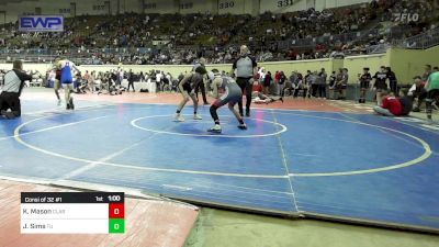 108 lbs Consi Of 32 #1 - Konnor Mason, Claremore Wrestling Club vs Jaraett Sims, Tulsa Union