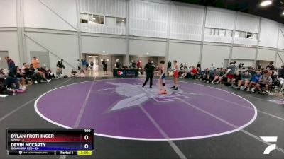 100 lbs Round 3 (8 Team) - Dylan Frothinger, Idaho vs Devin McCarty, Oklahoma Red