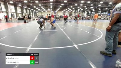 285 lbs Rr Rnd 3 - Jaime Andino, OBWC Bazooka Blue vs Trevi Hillman-Conley, Solid Tech Wrestling Club