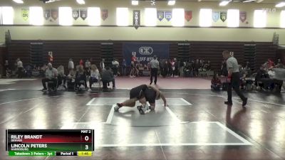 144 lbs Round 1 - Lincoln Peters, Harrisburg vs Riley Brandt, Denver